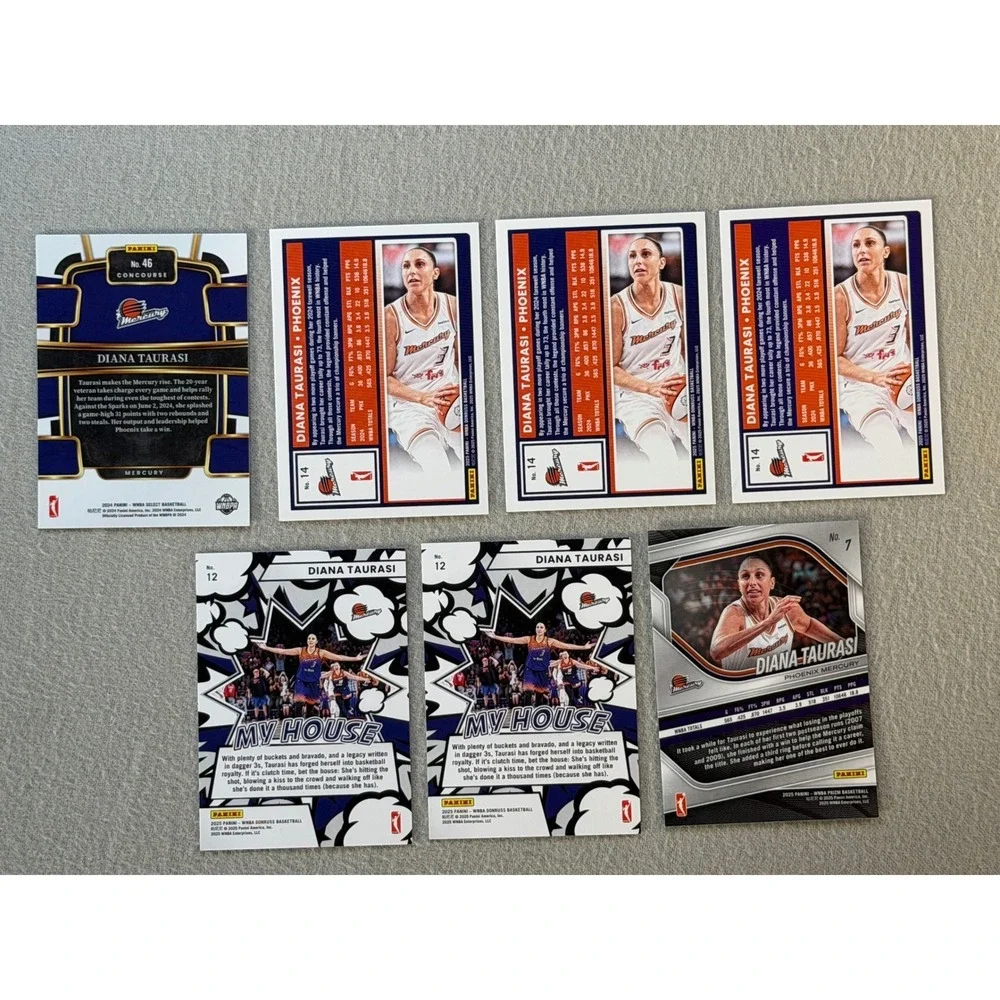2024-25 Panini Diana Taurasi WNBA 7 Card Lot Prizm Donruss My House
